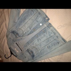 Light wash denim jacket